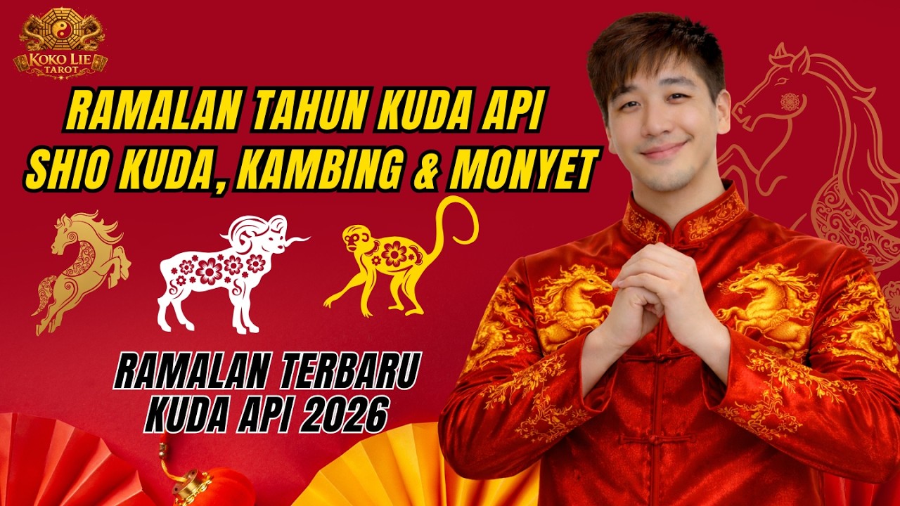 Ramalan Shio Kuda, Shio Kambing, Shio Monyet di Tahun Kuda Api 2026!