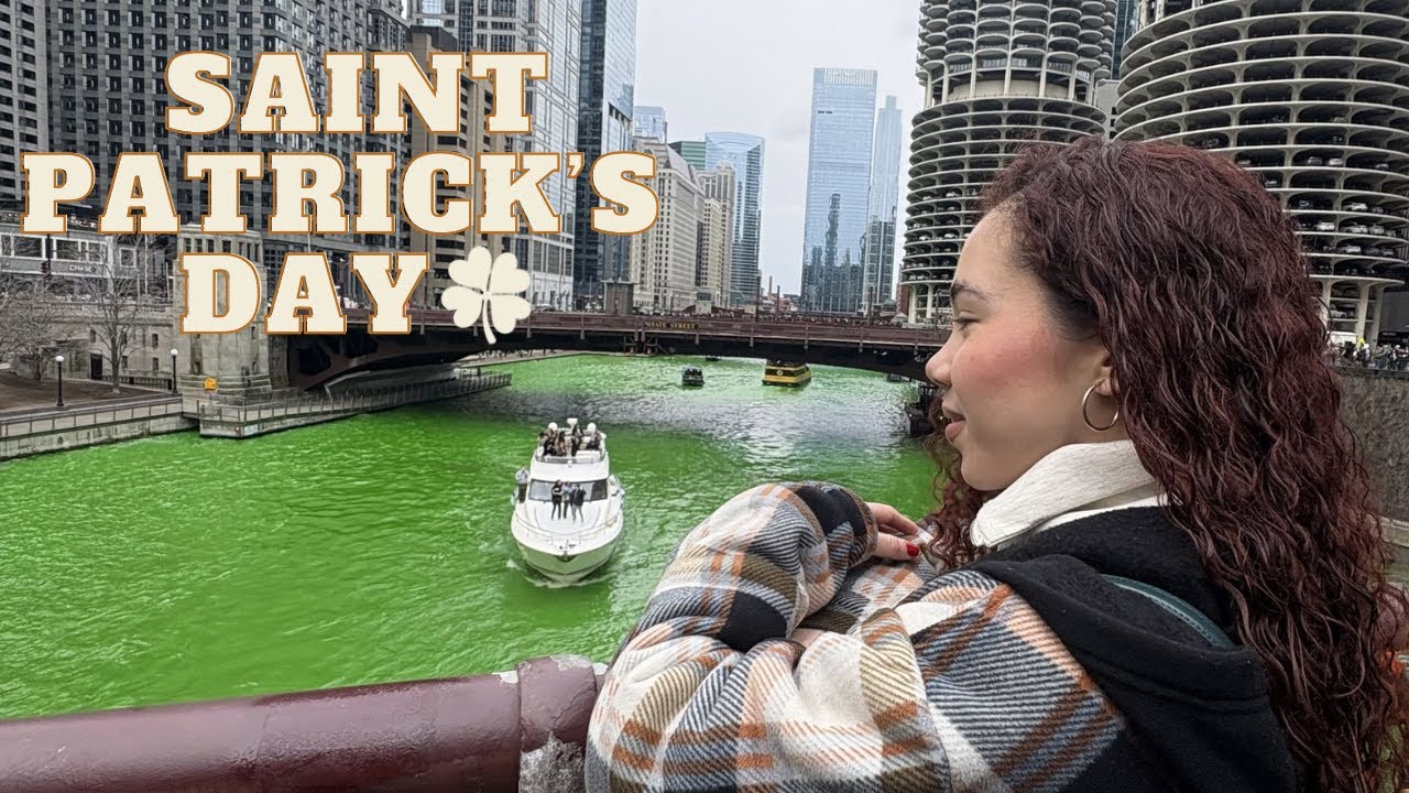 Así se celebró el día de San Patricio en Chicago🍀|| el río se tiñe de verde 💚