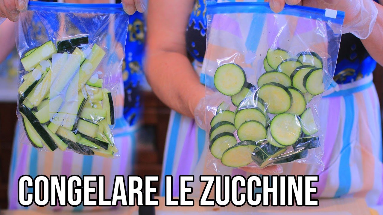 Come congelare zucchine crude