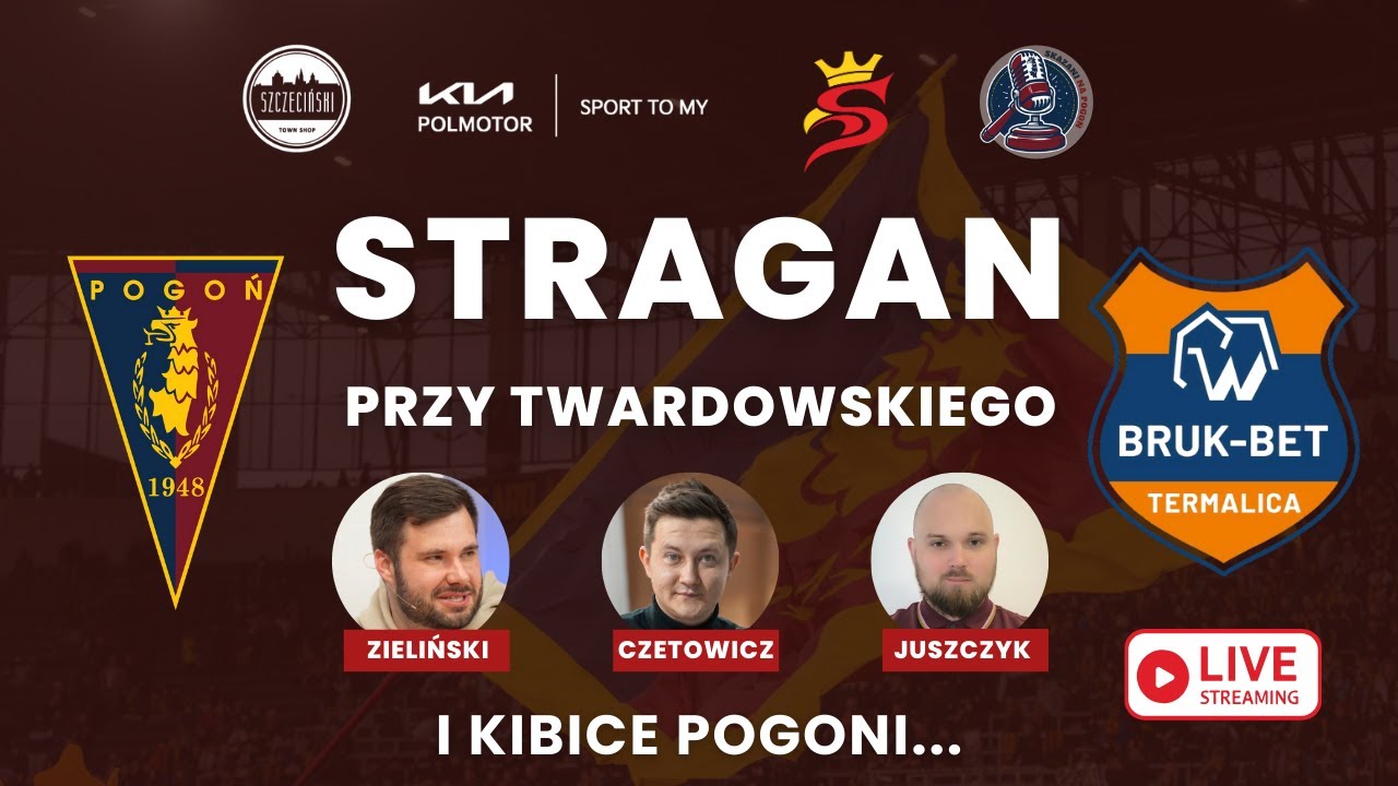 Jesteśmy przed stadionem Pogoni Szczecin - ostatnie odliczanie do meczu z Termalicą