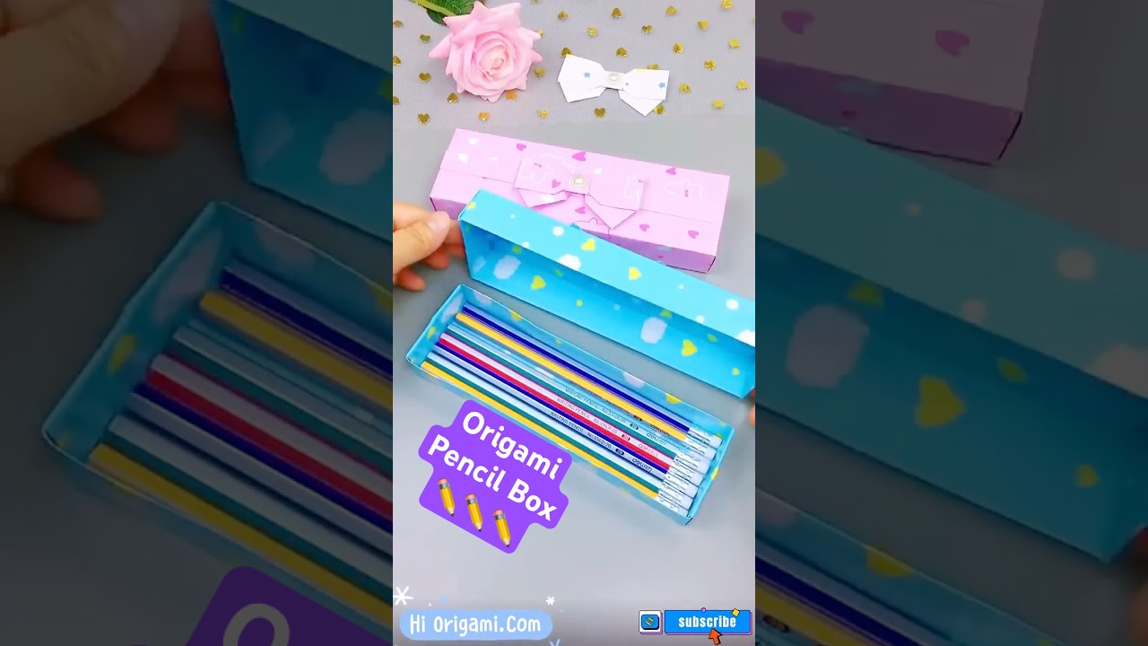 The stationery box is made of A4 paper, very practical #handmade #stationerybox #DIYDIY