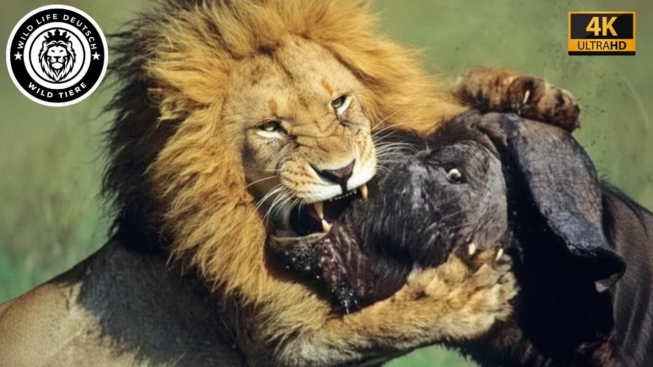 Kaffernb&uuml;ffel &ndash; Der h&auml;rteste Kampf gegen L&ouml;wen in der Savanne #Tierwelt | Tierdokumentation