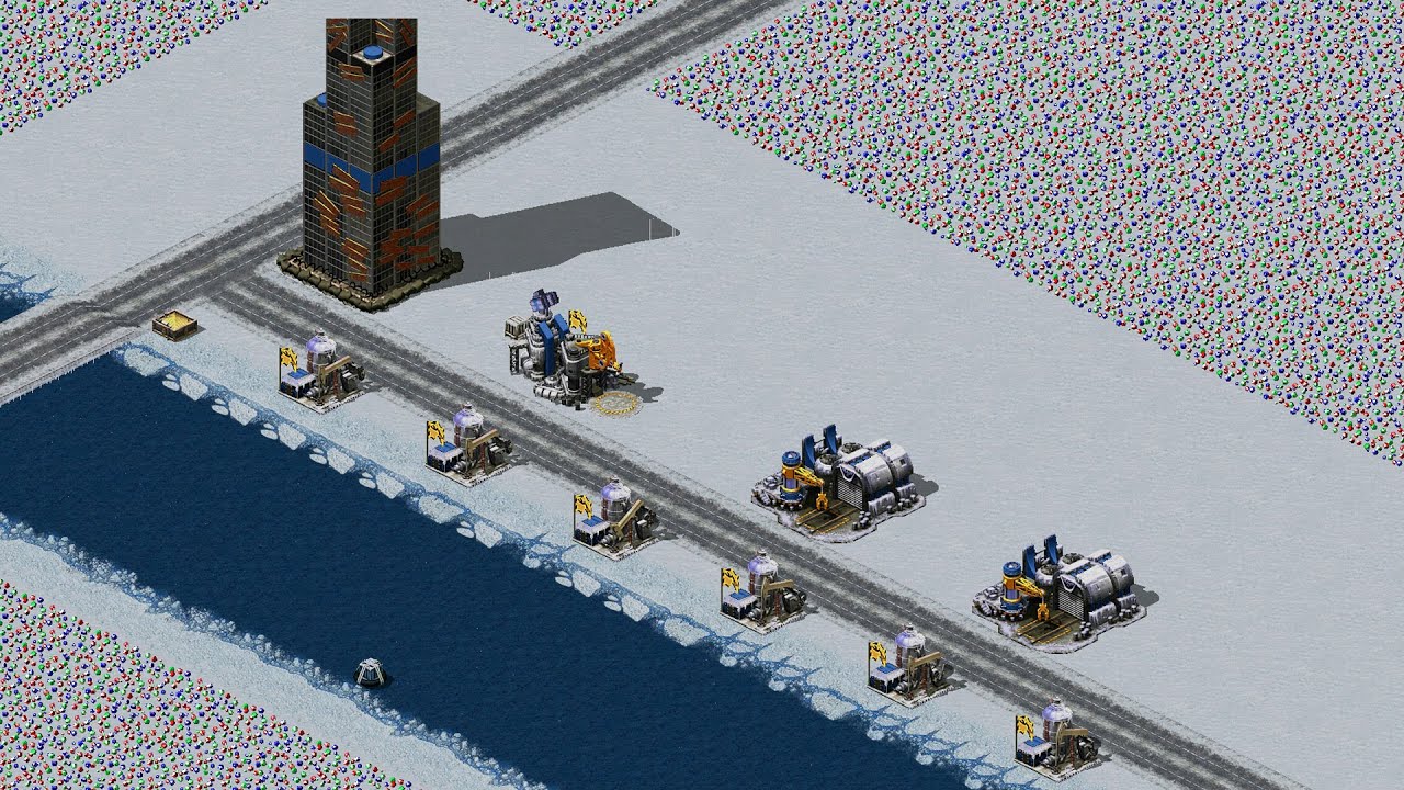 Red Alert 2 | Месть Юрия | 7 против 1 | Карта Sonic Green от AP Extra Hard AI