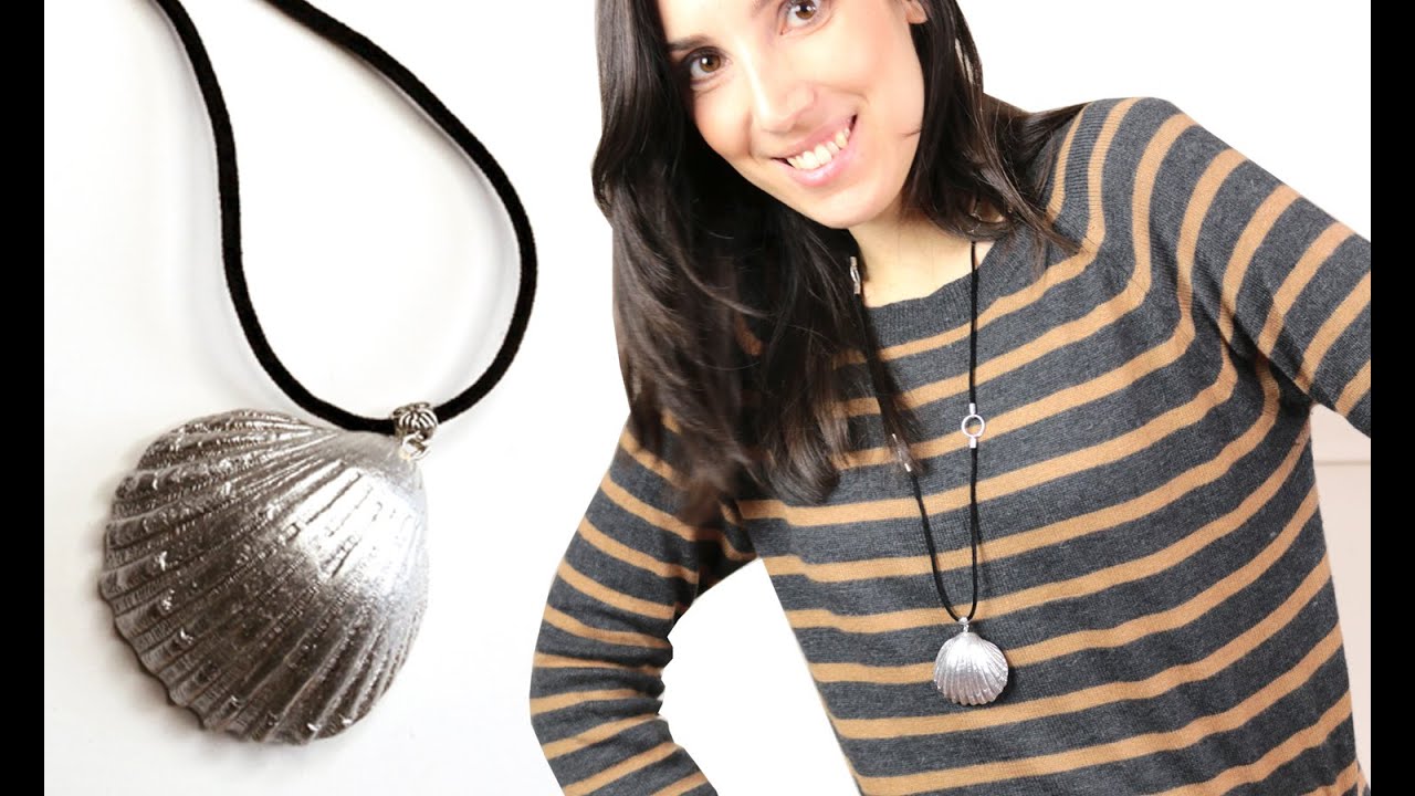 DIY Colgante de Concha y Perlas | Colgantes +Originales