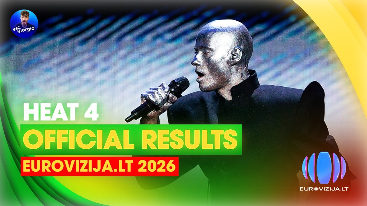 🇱🇹 Eurovizija.LT 2026: Заезд 4 - Официальные результаты