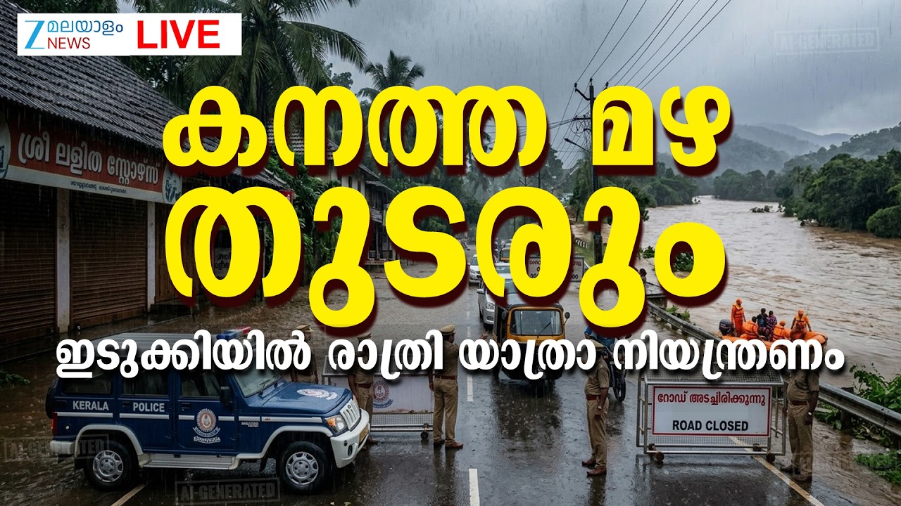 Live: Kerala Rain Alert | Monsoon 2026 | Kerala Rainfall | Kerala Weather Update |Zee Malayalam News