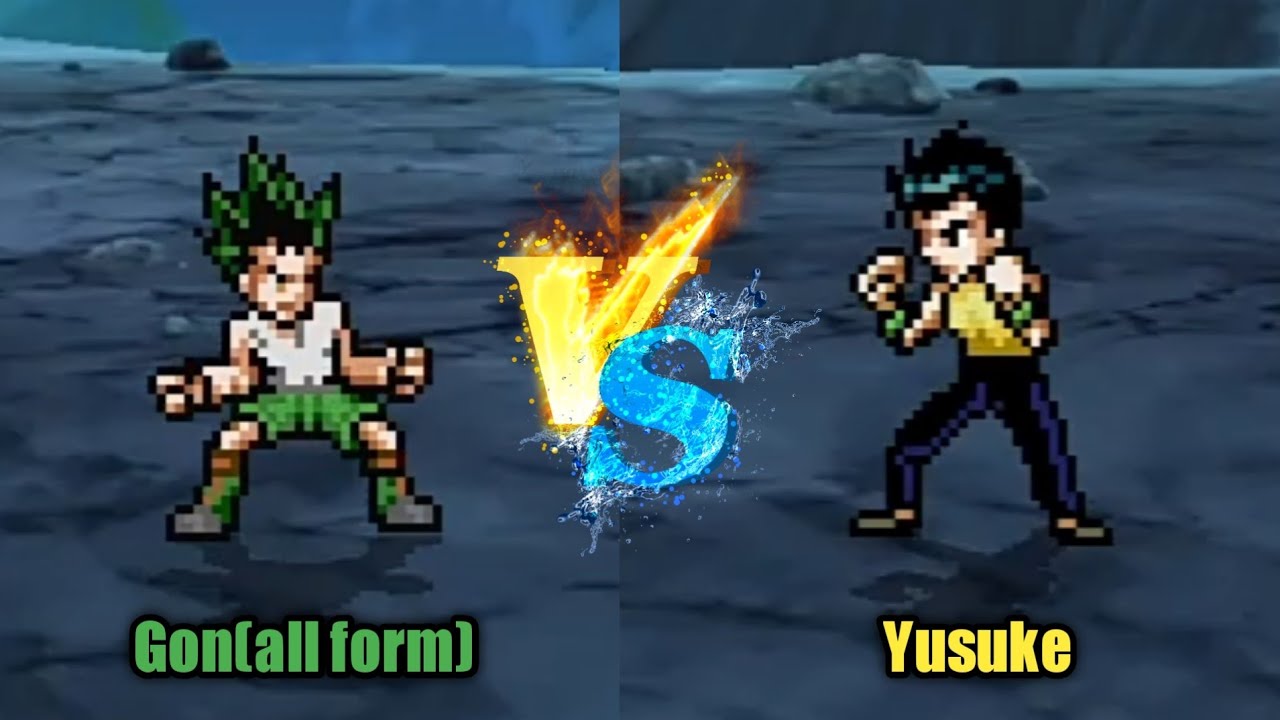 Gon (all form) VS Yusuke in Jump Force Mugen