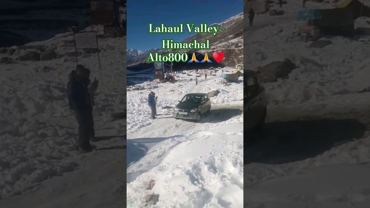 Lahaul Valley - Himachal #himachalpradesh #manali #snowfall #mountain  #snow