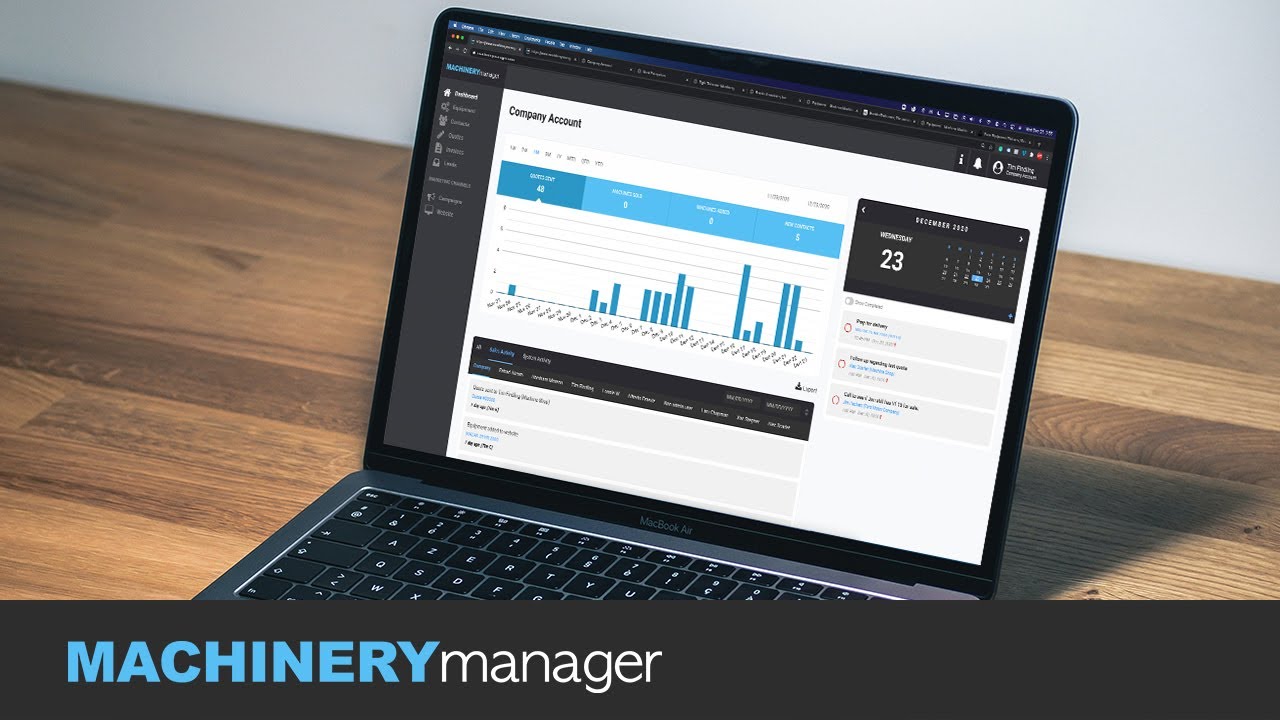 Machinery Manager Demo | Equipment Dealer Management  Software