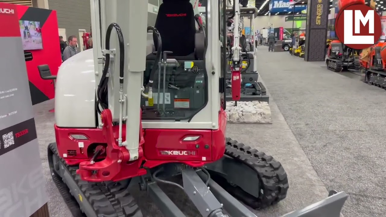 Takeuchi's TB335R compact excavator highlights user comfortability with a reduced tail swing machine