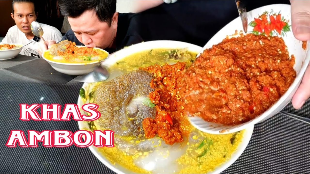 OOHH BEGINI TOH CARA MAKANNYA,,PAPEDA,KAPURUNG,SINONGGI,,KUAH KUNING AMBON AMA 1 MANGKUK SAMBAL !!