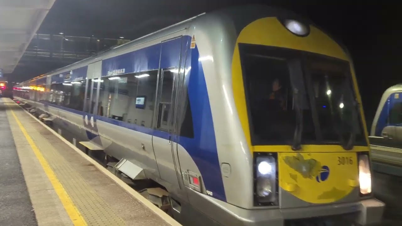 Trainspotting at Portadown during the evening