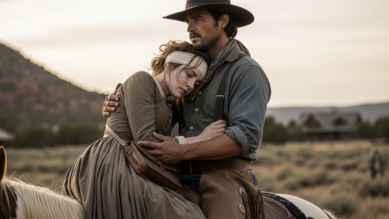 She Jumped From A Moving Train To Escape Him, The Cowboy Found Her Bruised And Carried Her Home