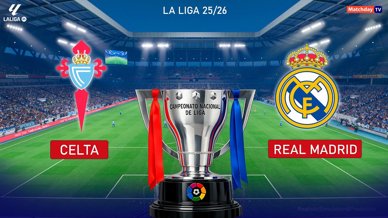 REAL MADRID vs CELTA - La Liga 25/26 | Full Match All Goals | Simulation PES