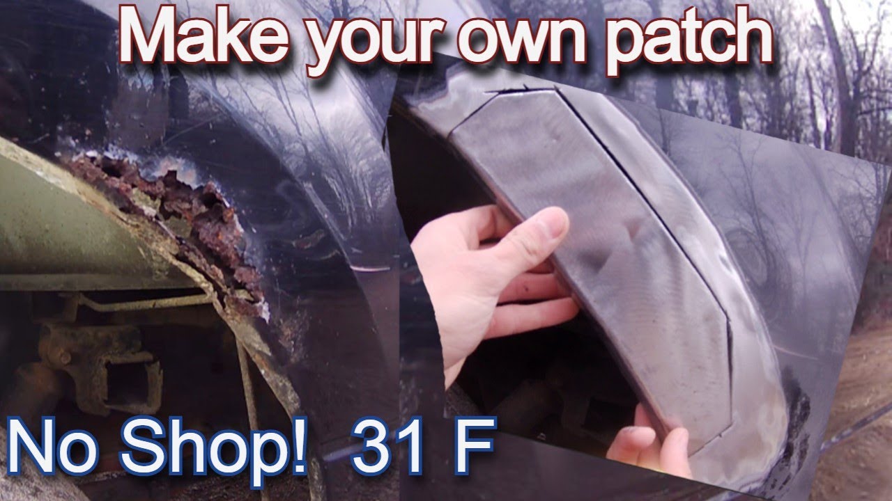 How to make a patch panel for rusty wheel arches using sheet metal F-150 2004-2008