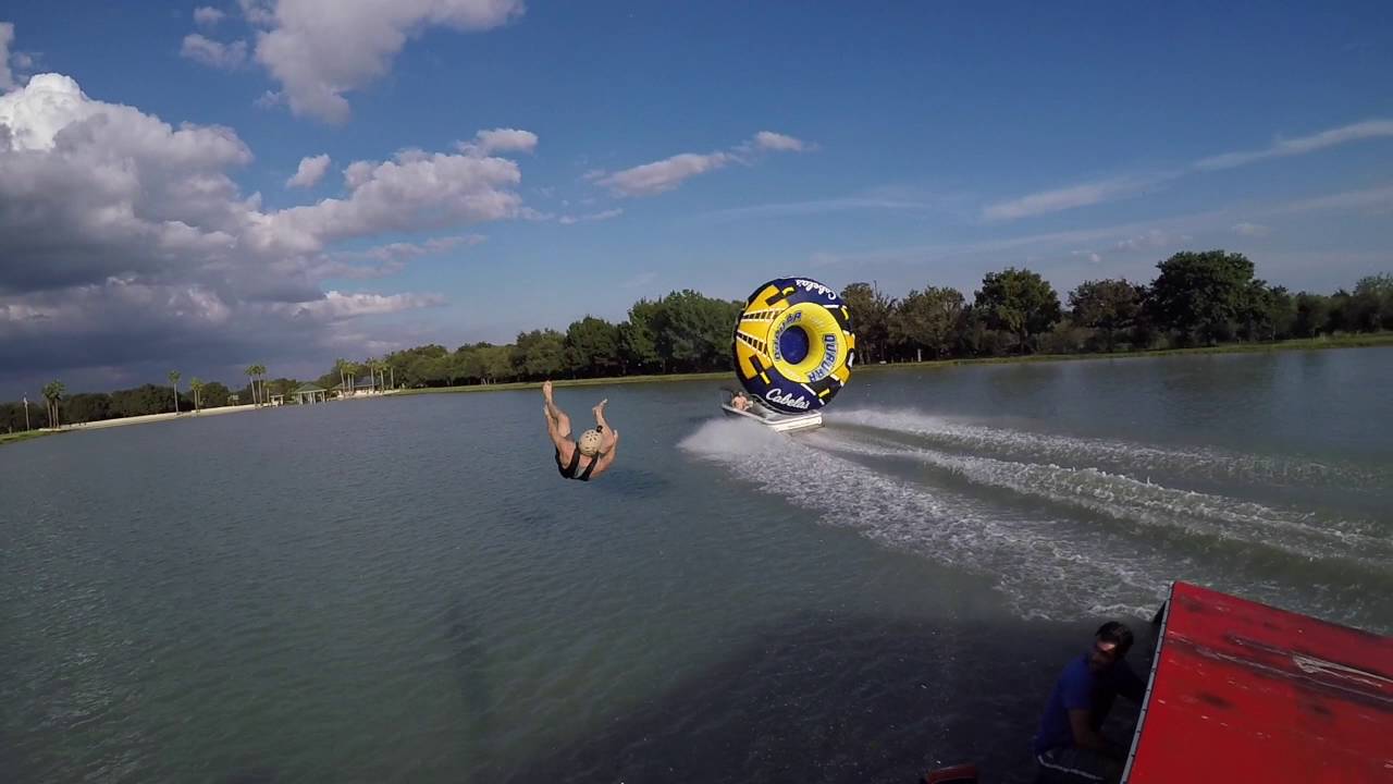 Tubing off a Huge Jump