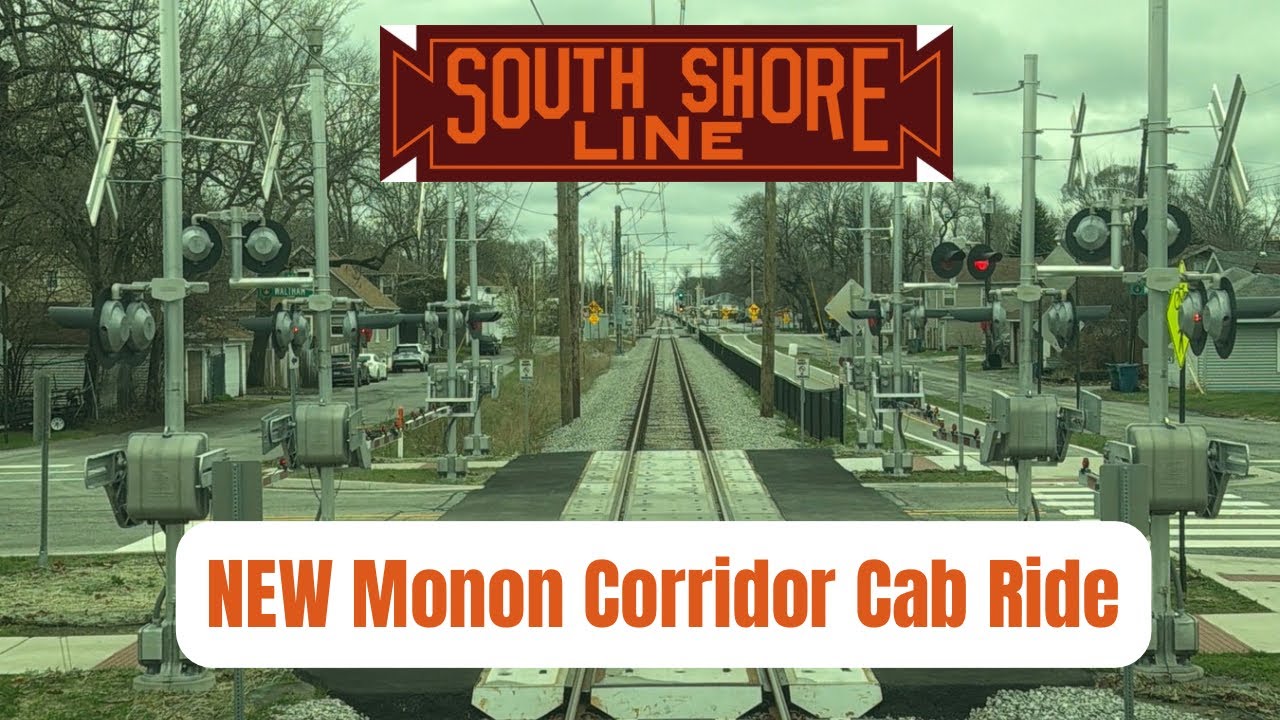 BRAND NEW South Shore Line Monon Corridor Cab ride: Hammond Gateway to Munster/Dyer.
