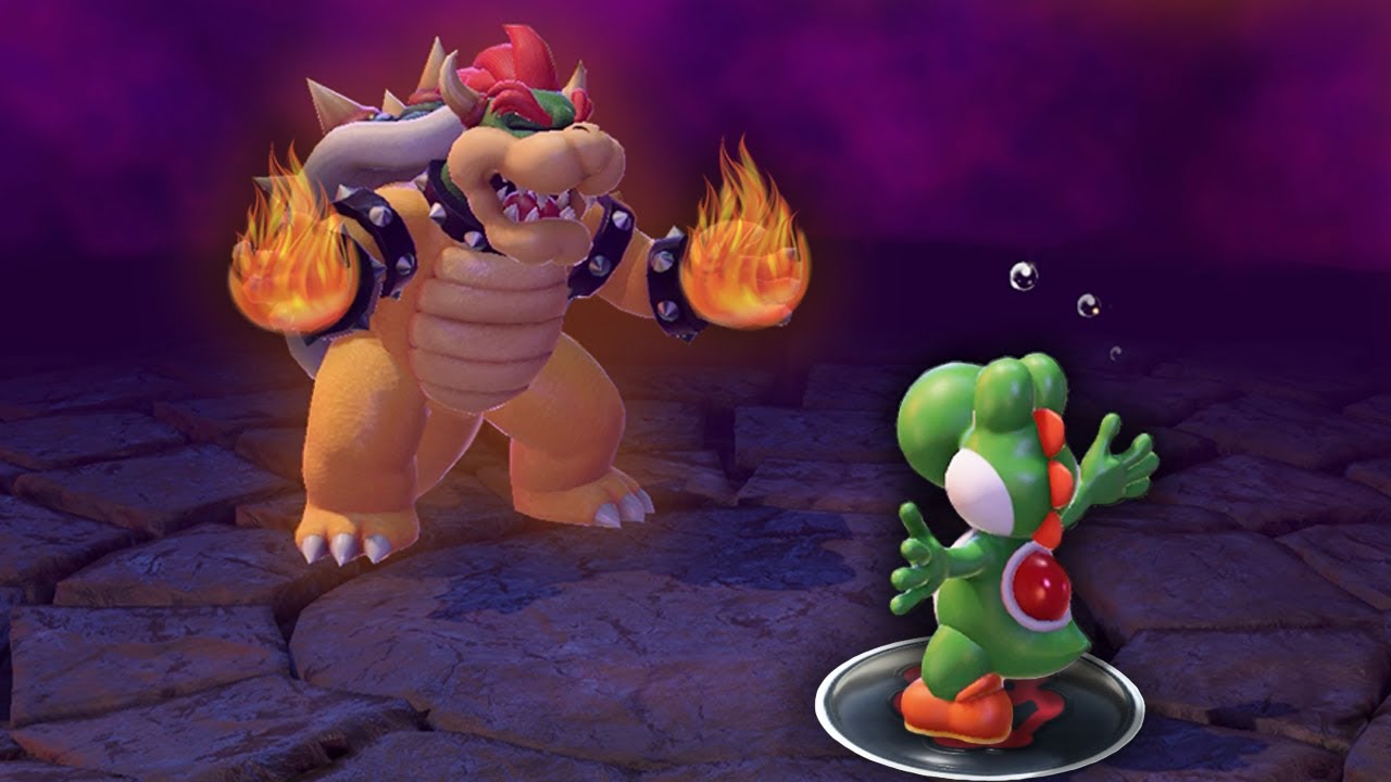 If ANYONE lands on a BOWSER SPACE the video ENDS!