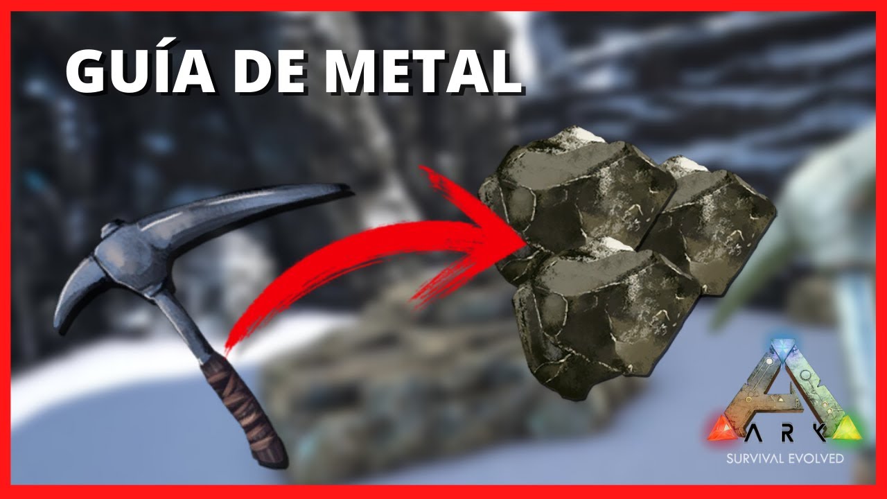 DONDE Conseguir METAL en ARK The Island | Guía de Farmeo 2023 | By Fulanitos00