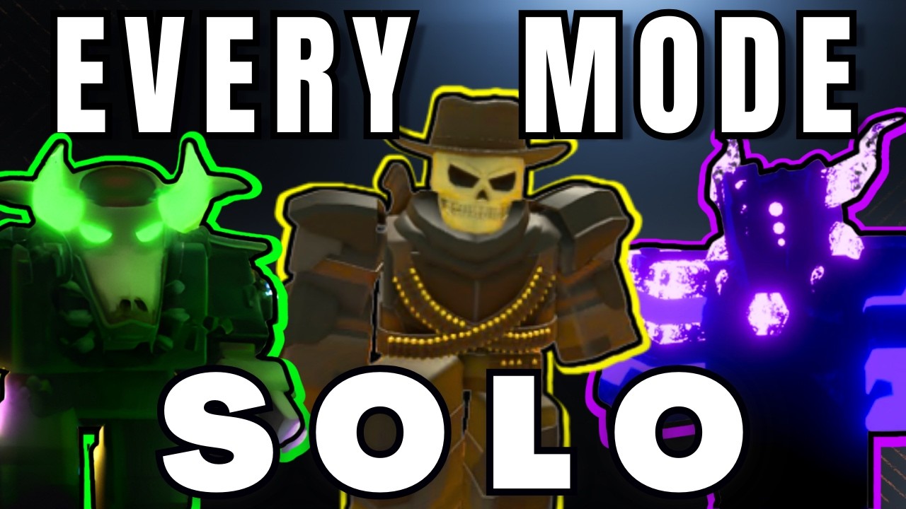 BEATING EVERY MODE SOLO | Tower Defense Simulator
