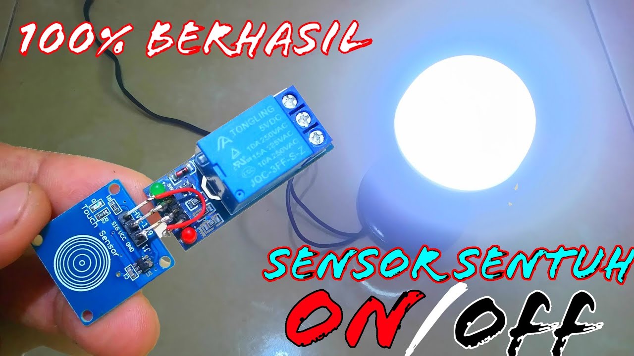Menyalakan lampu Rumah Hanya dengan SENTUHAN 100% Berhasil (Sensor Sentuh) by wong deso
