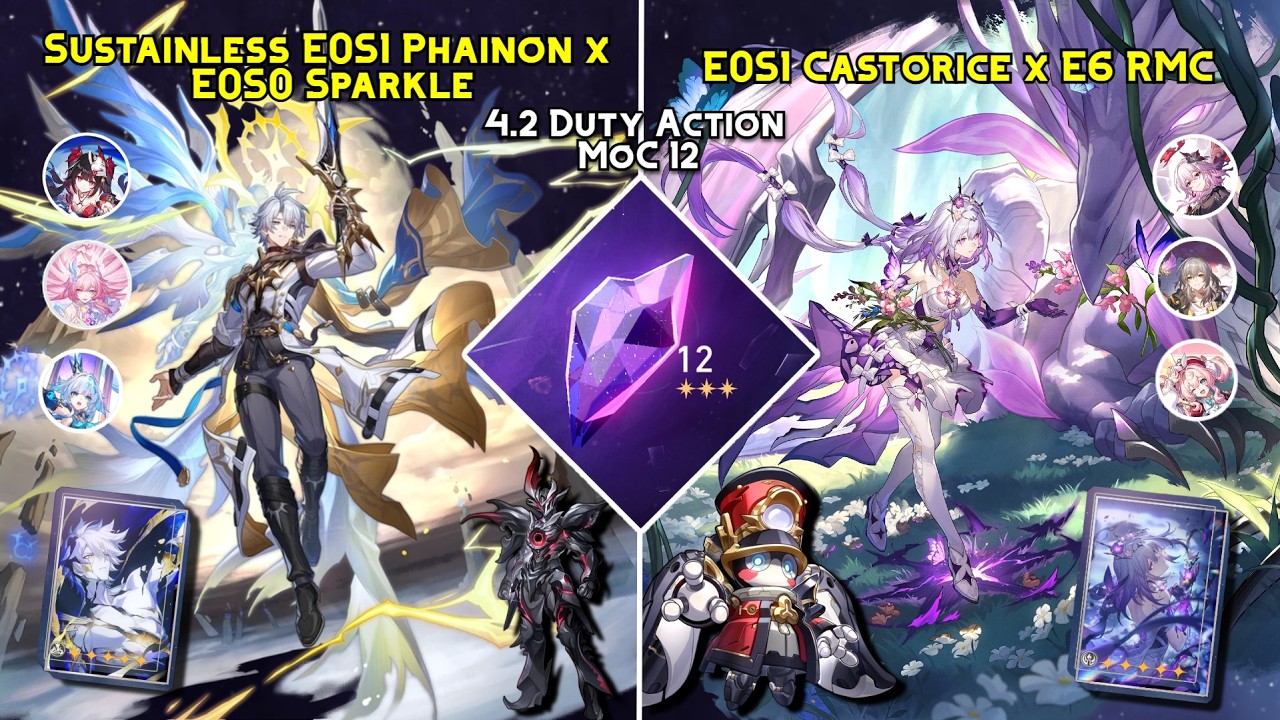 MoC 12 | E0S1 Phainon Sustainless x E0S0 Sparkle | E0S1 Castorice x E6 Remembrance Trailblazer 
