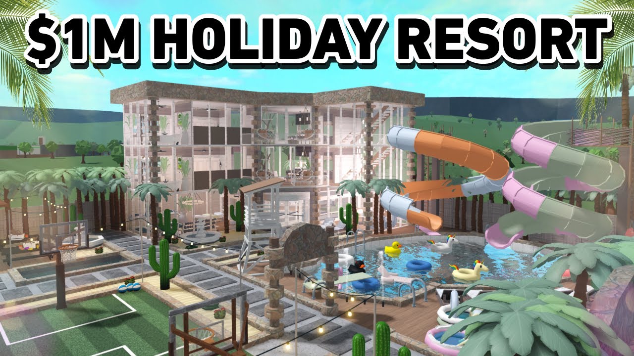 BUILDING A $1M HOLIDAY RESORT In BLOXBURG