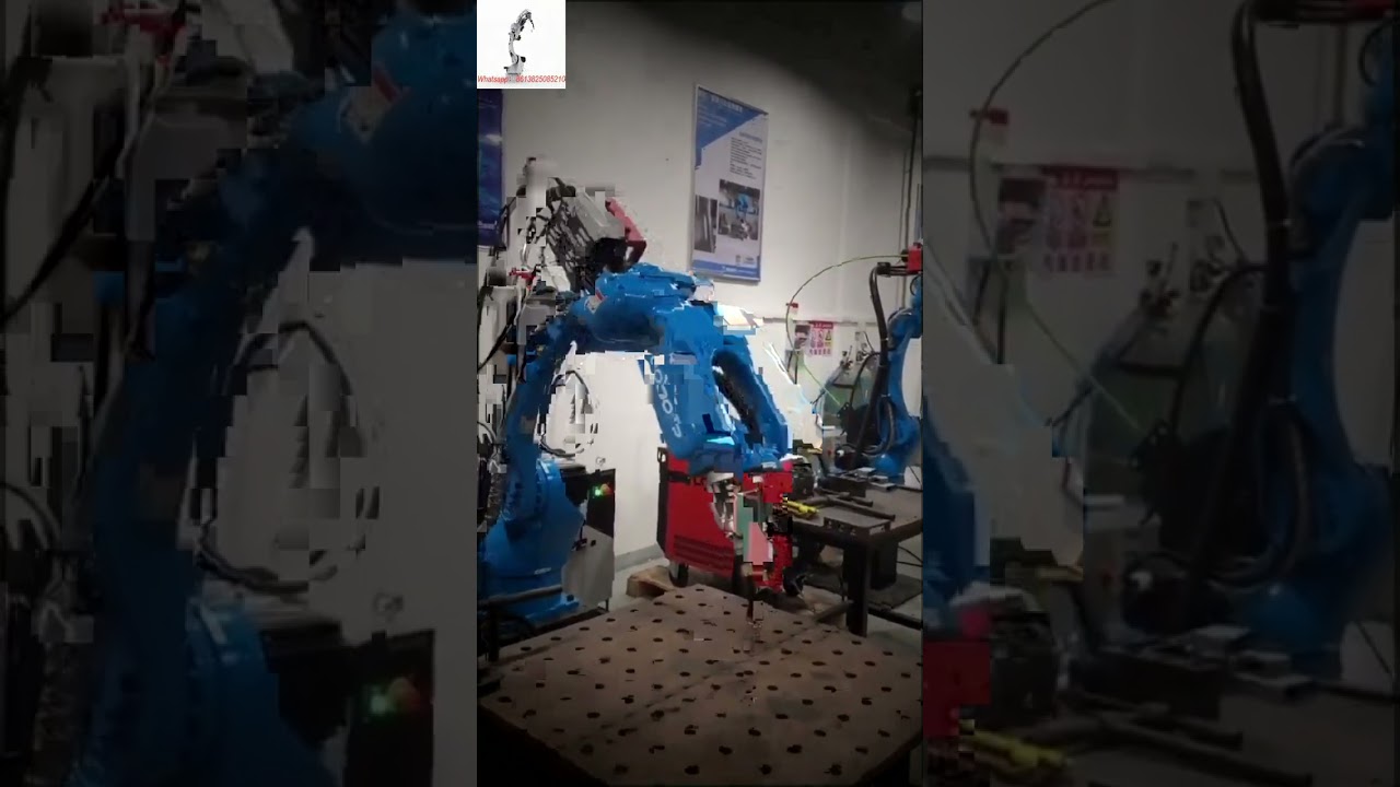 intelligent welding robot industrial workshop pieces welding robotic arm  high quality 6 axis automa