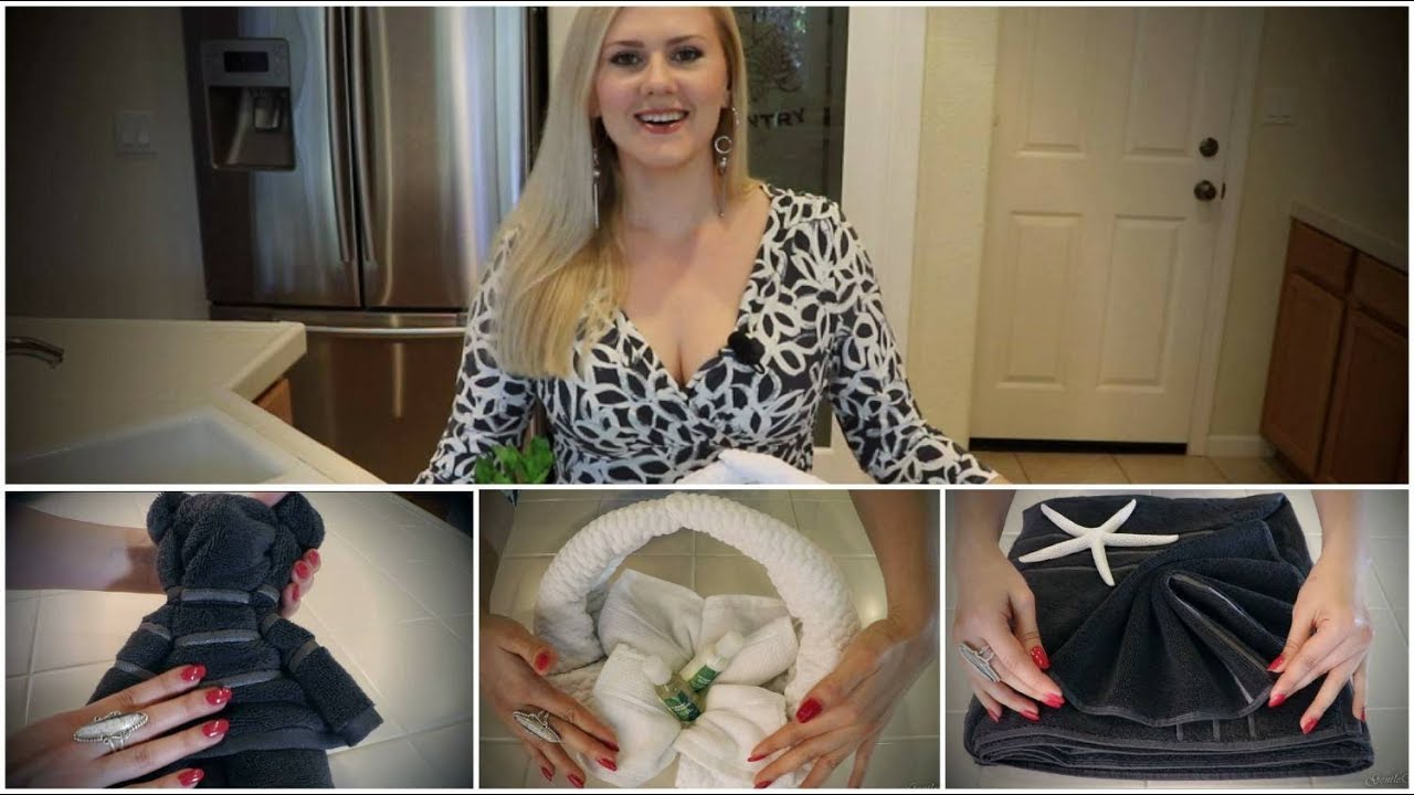 ASMR 🎀 Relaxing Towel Folding 🎀 Soft Spoken