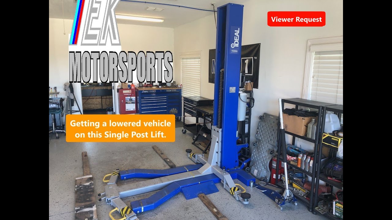 Clearing my Single Post Lift with a lowered vehicle