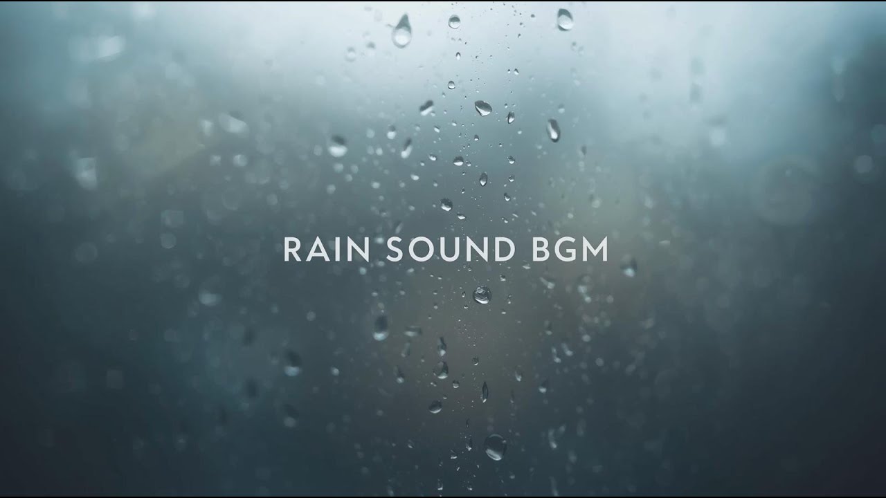 【雨音だけ】雑音を消すためのシンプルな雨音 1時間｜作業・勉強・睡眠用