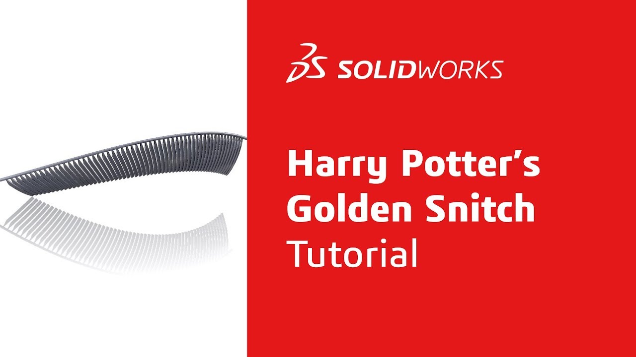 Harry Potter's Golden Snitch Tutorial - Part 3 - SOLIDWORKS