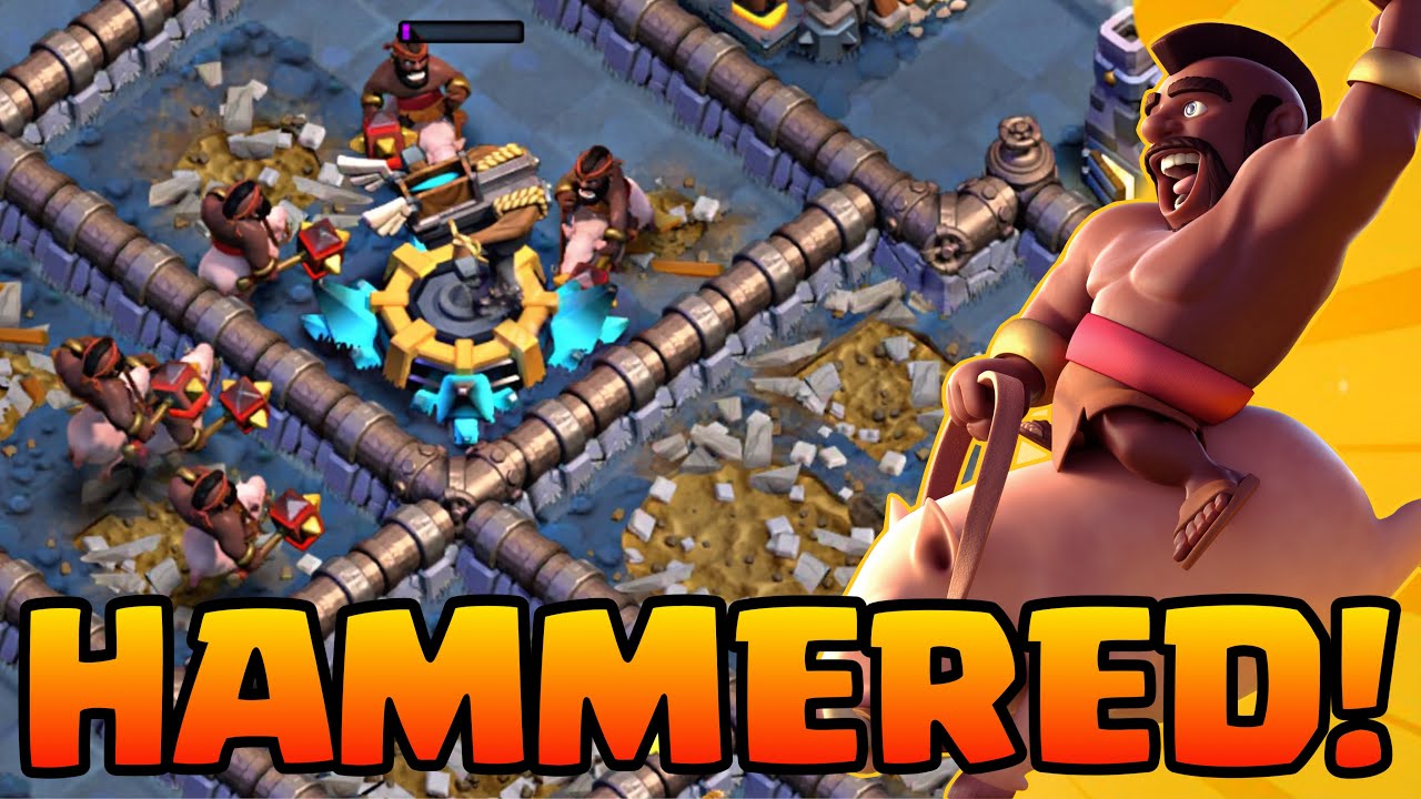 HAMMERING Top Players With HOG GLIDERS! | Clash of Clans Builder Base 2.0