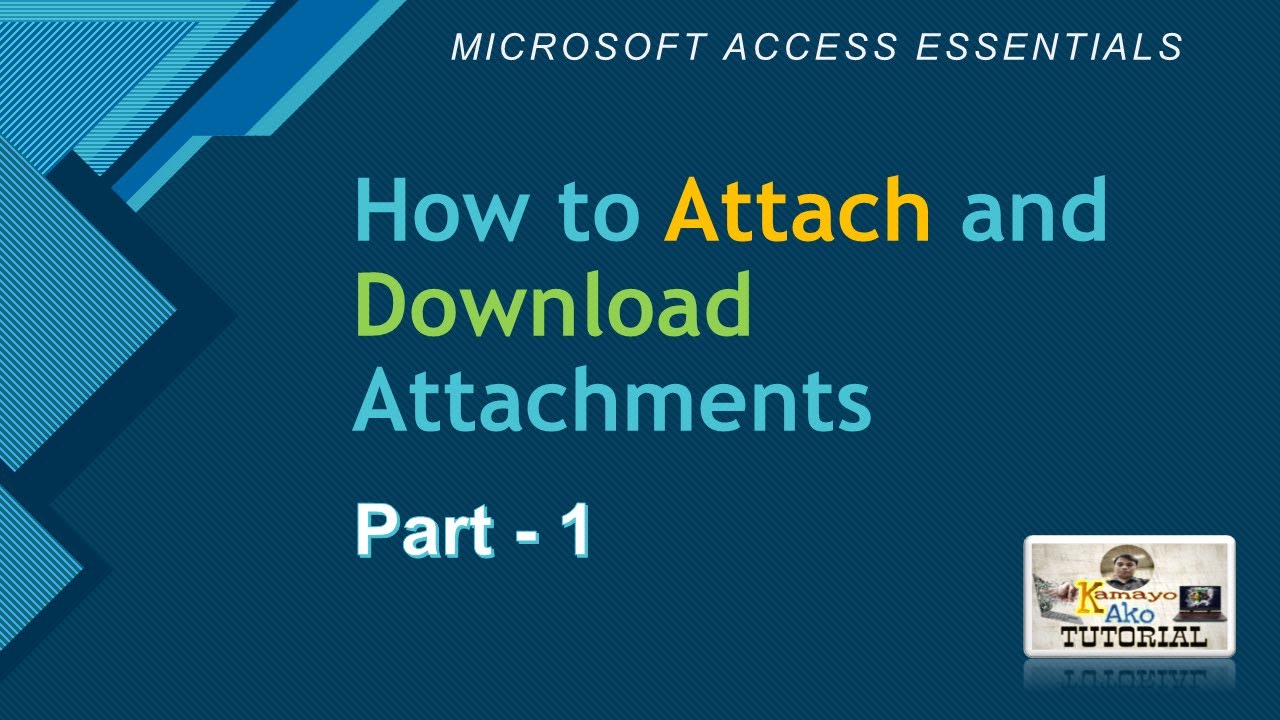 Ms Access: Creating buttons that can manage and download attachments  Part 1