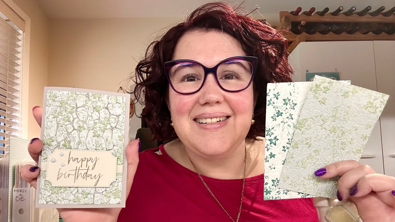 Stampin’ Up! Stone & Vine 3d Embossing Folder with Fabulous Sayings Card #stampinup #cardmaking