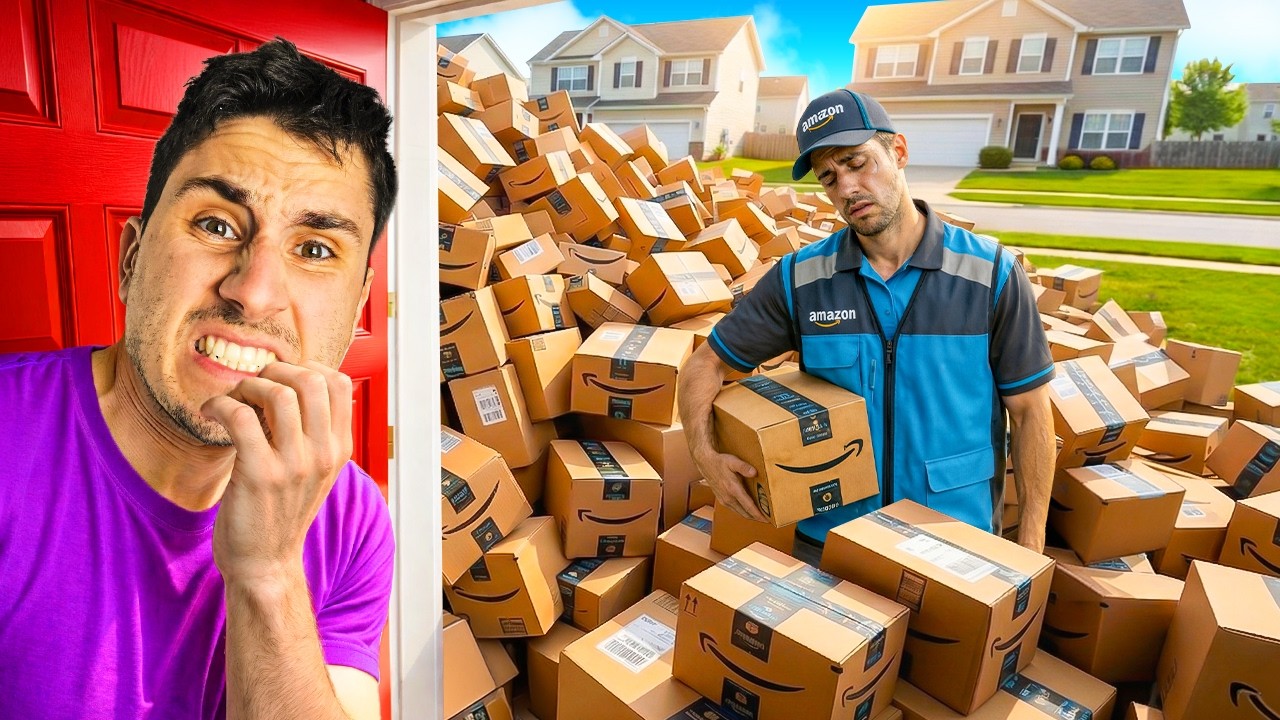 I Sent Every Amazon Package TO MY HOUSE!