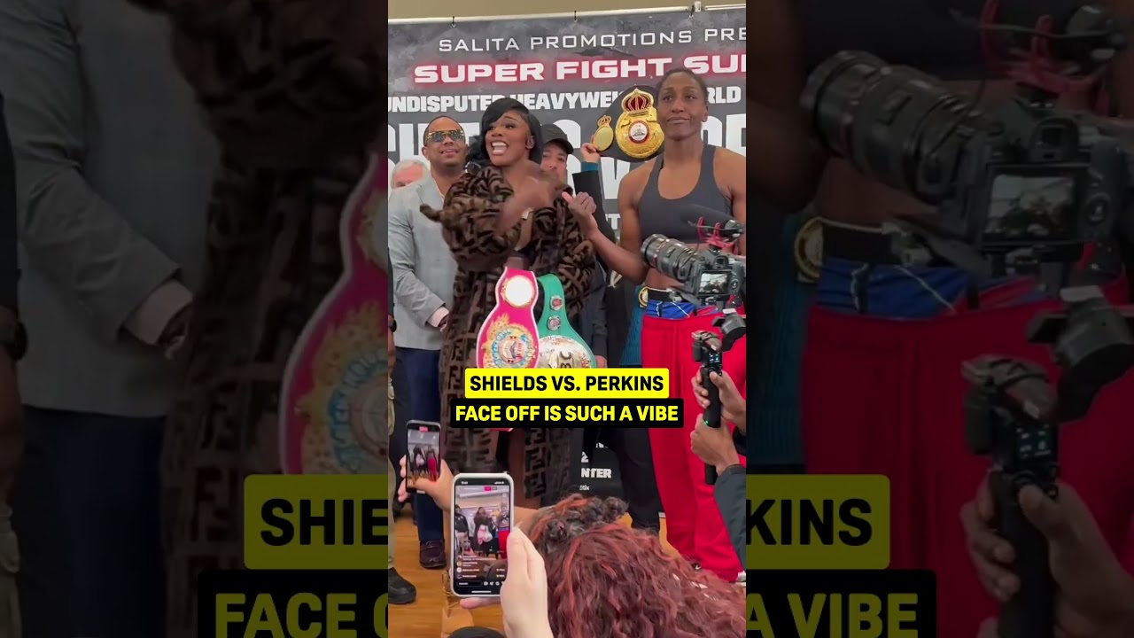 All set for tomorrow night 👊😤 Claressa Shields vs. Danielle Perkins #ShieldsPerkins | Live on DAZN