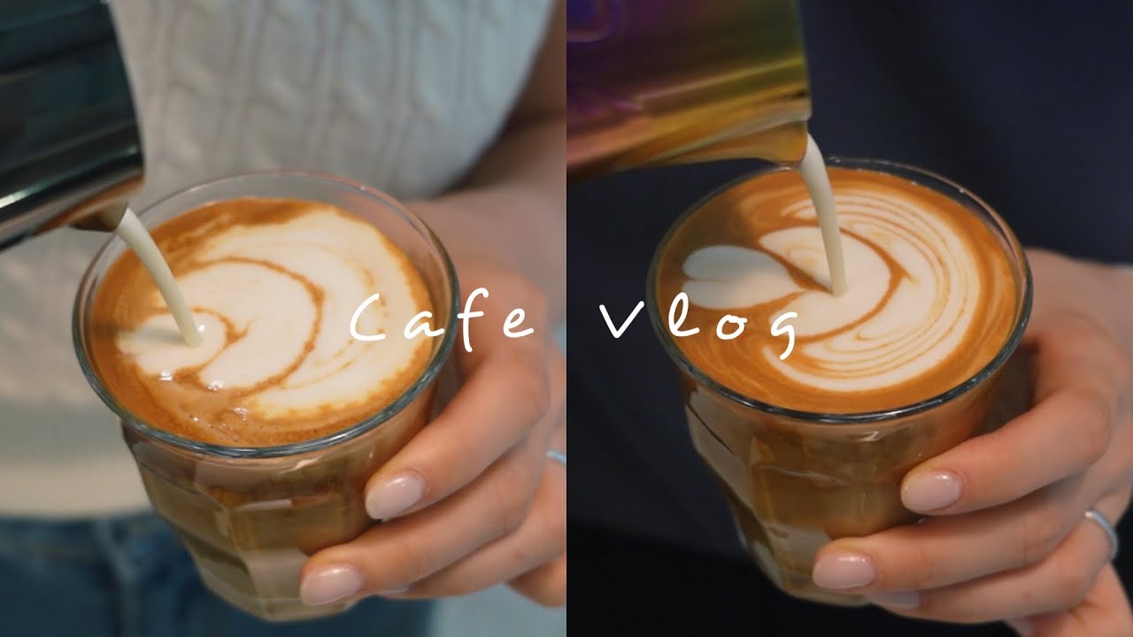BARISTAJOY ☕️ Soy Latte recipes and Soy milk Latte Art tips | cafe vlog