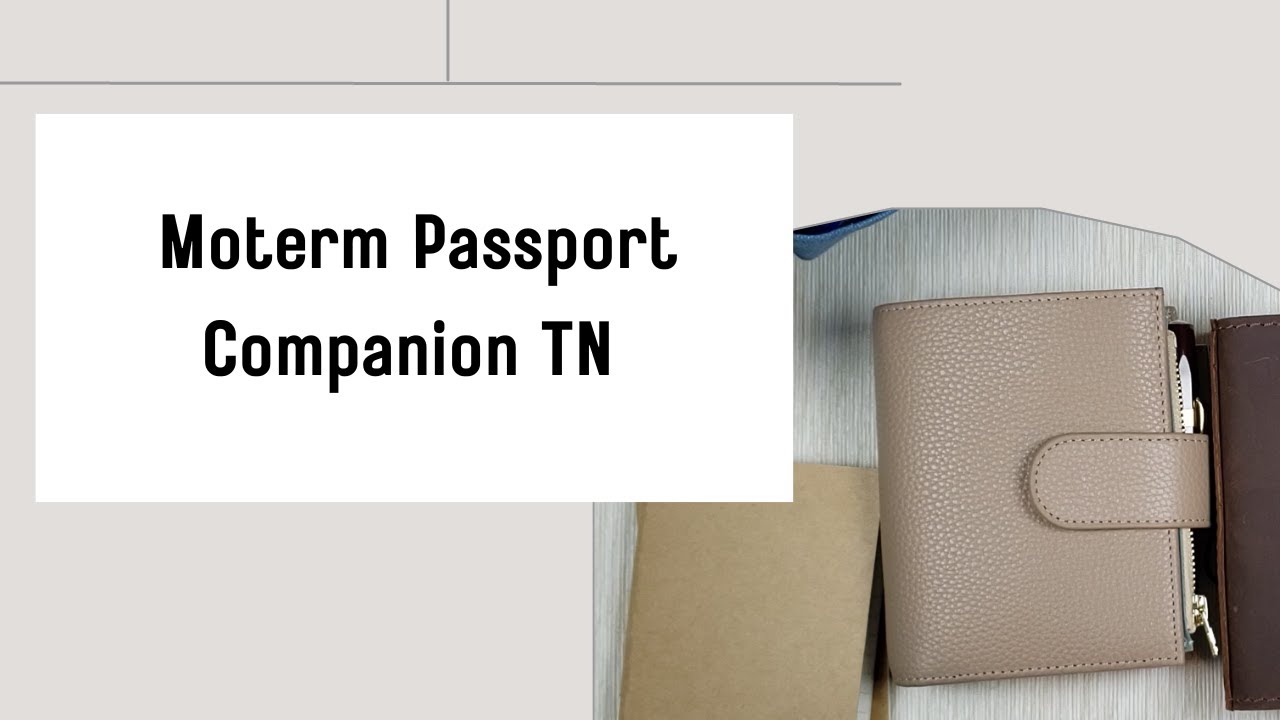 Moterm Travelers Notebook Setup | Passport Companion