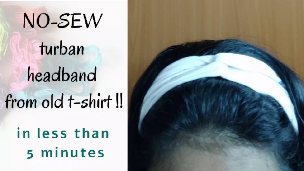 NO-SEW turban headband from old t-shirt in less than 5 minutes | Easy tutorial | Opus Bliz