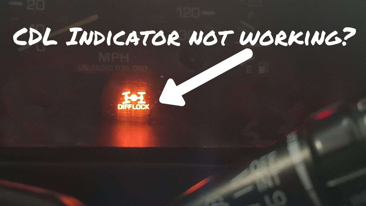 Center Diff Lock Indicator Fix - FZJ80 Land Cruiser