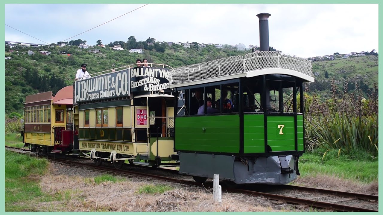 Kitson steam tram No. 7 in action at Ferrymead ~ 28/10/2024 (HD)