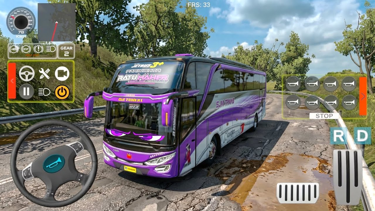 Bus Telolet SJM Trans Ratu Maher Antar Pemudik ke Madiun