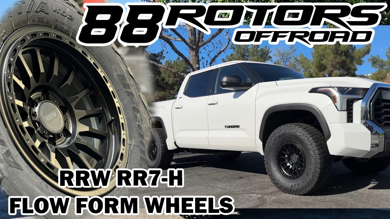 RRW Relations Race Wheels RR7-H Flow Form Hybrid Wheels on Tundra, Tacoma, Sequoia, & 4Runner!