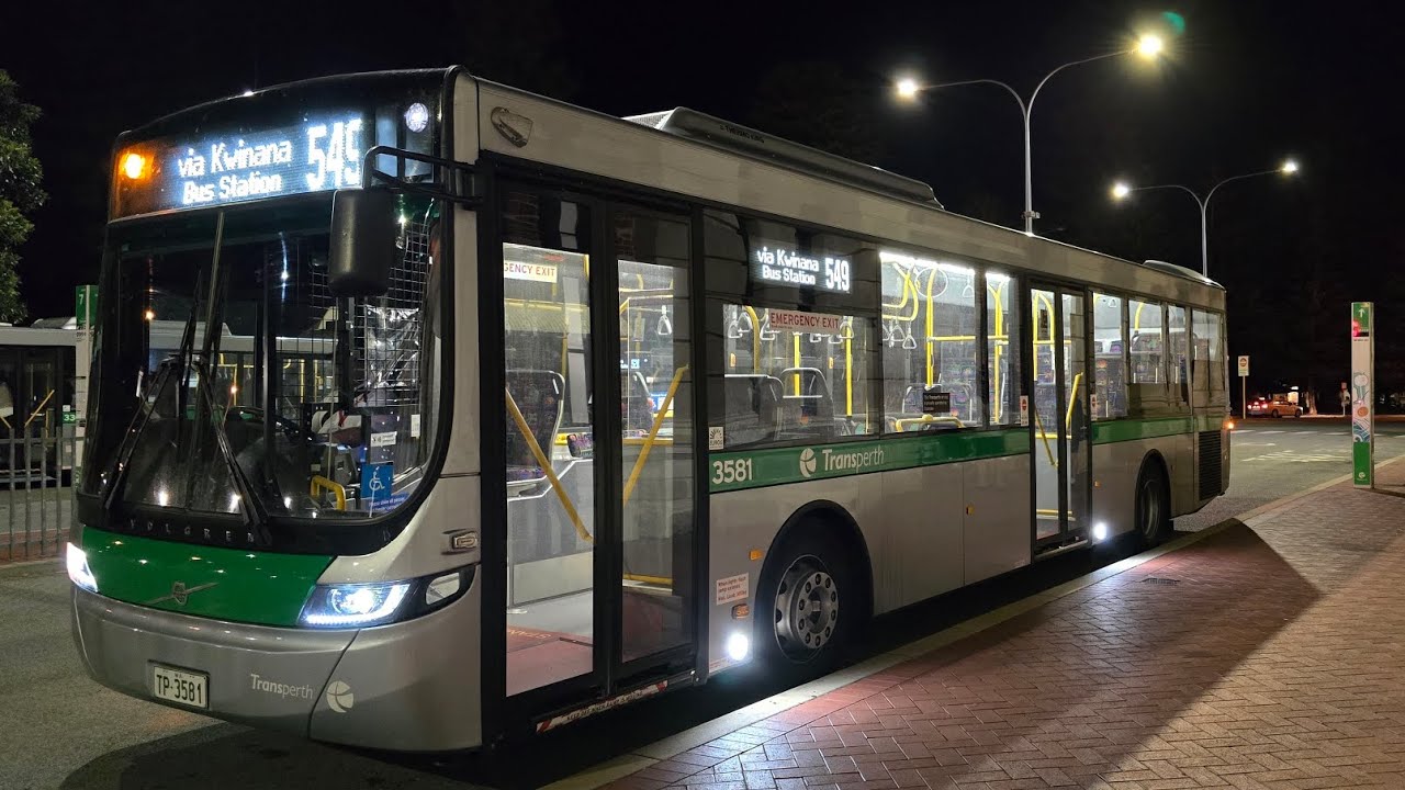 Transperth TP3581 Volvo B8RLE ZF Ecolife 