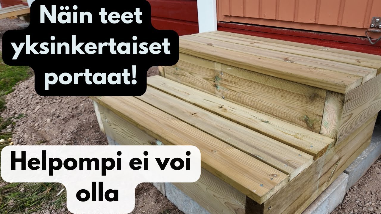 Portaat pihavajaan | Helppo tehdä