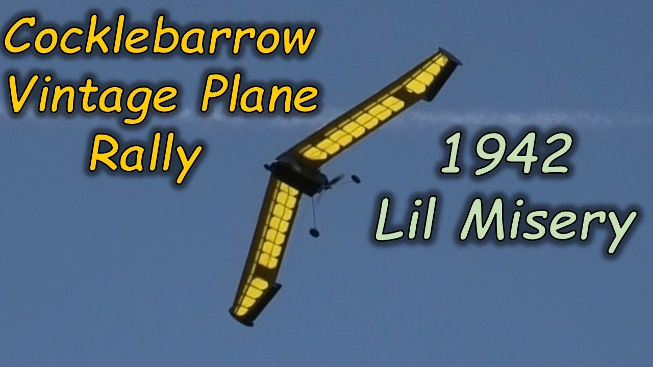 1942 Lil Misery Flying Wing Maiden Flight- Built and flown by Pat - Cockelbarrow Rally - 2025