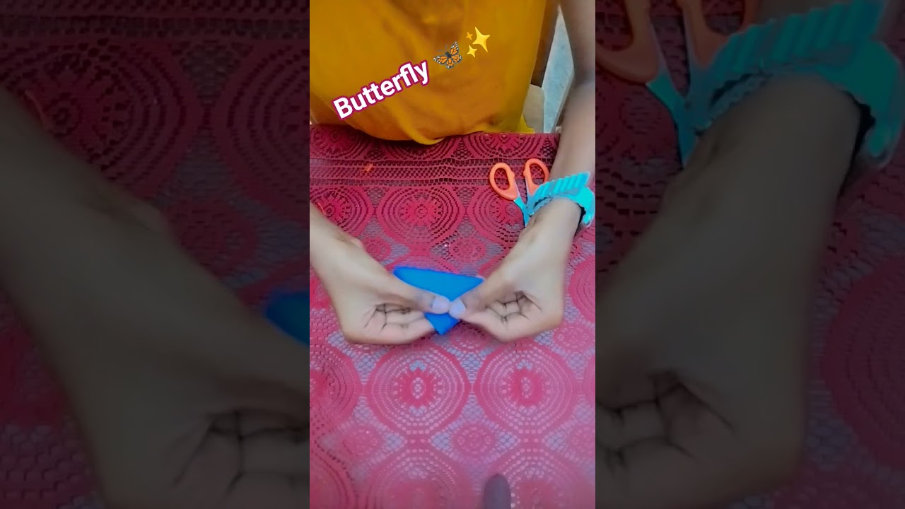 Butterfly making 😊☺️