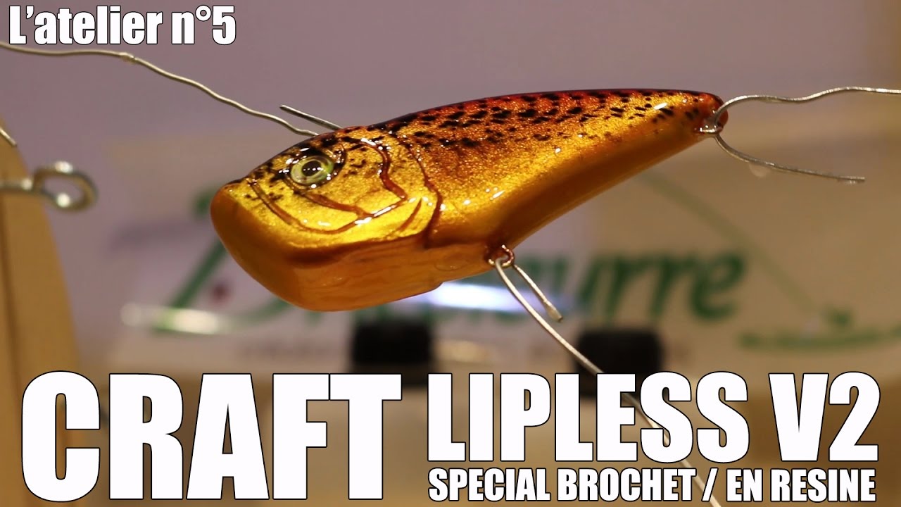 CRAFT de LEURRE : LIPLESS V2 en résine (spécial brochet)