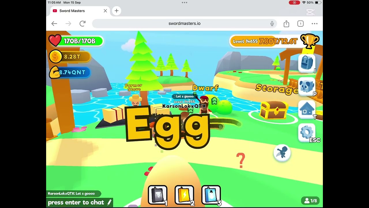 Pet enhancer and dwarf in swordmasters.io (bad luck)